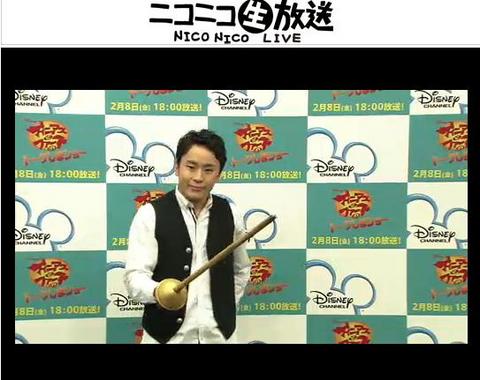 フェンシング太田選手　フィニアスとファーブ特番 チョコの剣.jpg